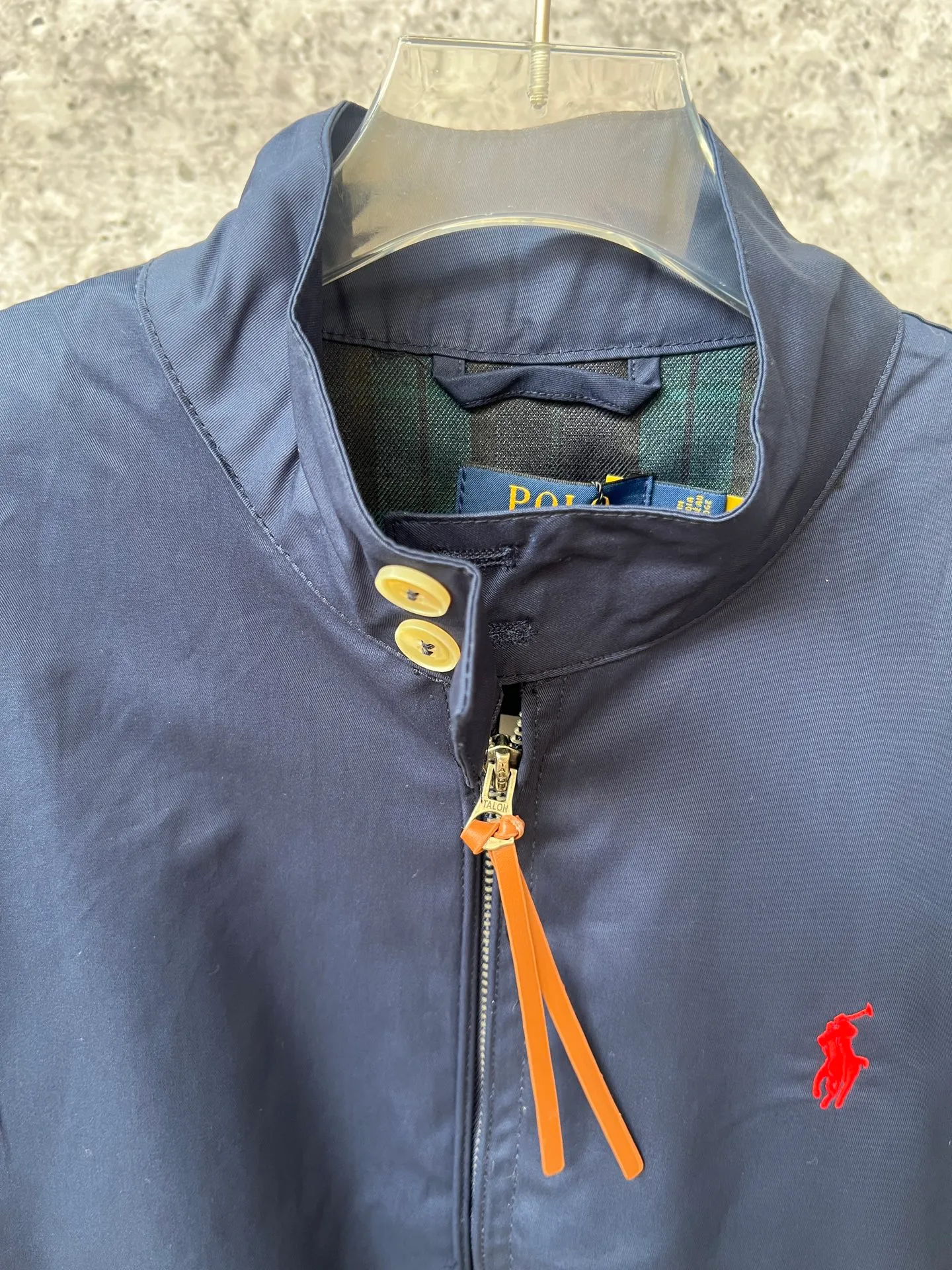 P390 Ralph Lauren Harrington jacket for men and women, lining with plaid fabric, classic fit, needless to say, 100% cotton woven fabric, perfectly restored workmanship details, imported pony embroidery on the chest, classic style that will never go out of style